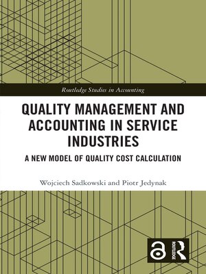 cover image of Quality Management and Accounting in Service Industries